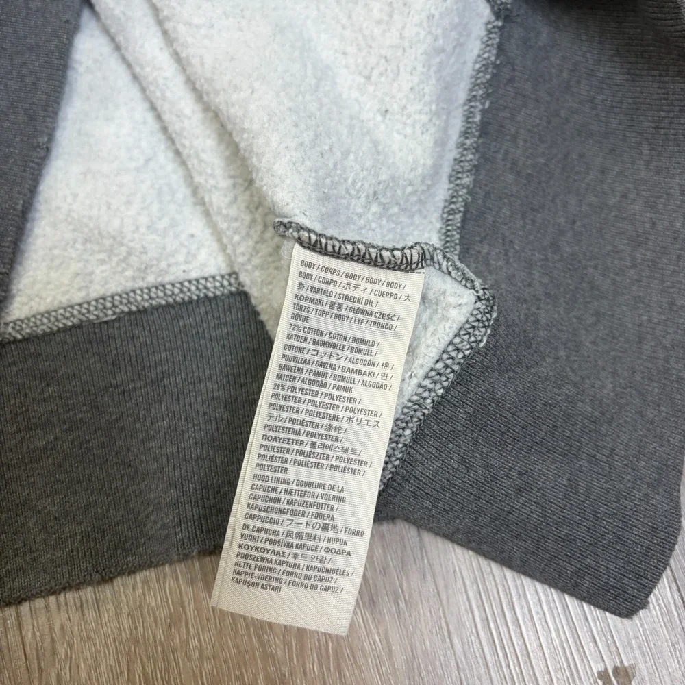 VTG Hollister Hoodie Mens XL Distressed Gray Full Zip Y2K Vintage Sweatshirt